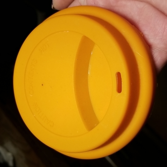 Porcelain 12 oz Pumpkin fall travel mug - Picture 4 of 5